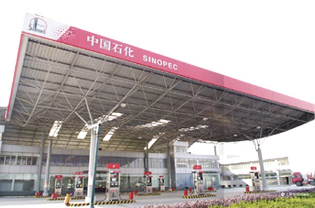 眉山中石化加油站网架